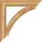 Ekena Millwork Thorton Traditional Rough Sawn Bracket w/ Offset Brace, Western Red Cedar, 8"W x 42"D x 42"H BKT0806X42X42THR01RWR - alternate 4